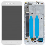 Дисплей Xiaomi Mi A1, White | в сборе с сенсорным экраном (тачскрин) и рамкой (5604100050B6)