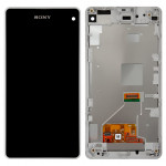 Дисплей Sony D5503 Xperia Z1 Compact Mini, White | в сборе с сенсорным экраном (тачскрин) и рамкой