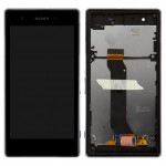 Дисплей Sony C6916 Xperia Z1s,  Black | в сборе с сенсорным экраном (тачскрин) и рамкой