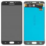 Дисплей Samsung G610 Galaxy J7 Prime, SM-G610 On Nxt, черный, с сенсорным экраном, оригинал (GH96-10367A)