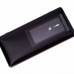 Задняя часть корпуса Black SONY Xperia XZ2 H8266 | в сборе с кнопками громкости, камеры и включения, линзой камеры, сенсором пальца, NFC, оригинал (1313-1202)