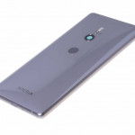 Задняя часть корпуса в сборе с кнопками громкости, камеры и включения, линзой камеры, сенсором пальца, NFC, Silver SONY Xperia XZ2 H8266, оригинал (1313-1207)