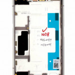 Крышка задняя Body, Silver SONY Xperia XZ1 G8342/  G8341, оригинал (1310-1048)