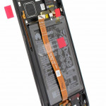 Дисплей Honor 10 (COL-L29), Black | в сборе с сенсорным экраном (тачскрин), батареей, датчиком отпечатка и динамиком голосовым, оригинал (02351XBM)