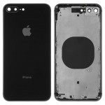 Корпус Apple iPhone 8 Plus, черный, с держателем SIM-карты, с боковыми кнопками