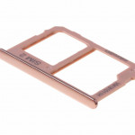 Трей держатель сим карты и карты памяти, для цвета аппарата Gold Samsung J415 Galaxy J4 Plus (2018), оригинал (GH64-07065E)