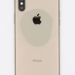 Задняя панель корпуса Apple iPhone XS, Gold, в сборе со шлейфами и разъёмом зарядки, оригинал