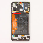Дисплей с передней панелью, с сенсором и аккумуляторной батареей Midnight Black Huawei P30 Lite (MAR-L21/ LX1A), оригинал (02352RPW)