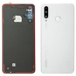 Крышка батарейного отсека + датчик отпечатков пальцев Pearl White Huawei P30 Lite (MAR-L21), оригинал (02352RQB)