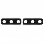 Стекло камеры Samsung A750 Galaxy A7 (2018), черное, с рамкой