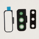 Стекло камеры Samsung A750 Galaxy A7 (2018), синее, с рамкой