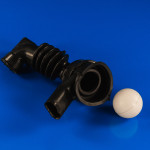 Патрубок от бака к помпе стиральной машины Indesit Ariston C00092174, оригинал (C00092174)