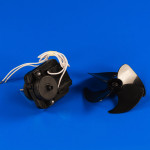 Мотор 12W F61-10G вентилятора с крыльчаткой D=100мм для холодильника Whirlpool 481936170011, оригинал (481936170011)