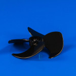 Мотор 12W F61-10G вентилятора с крыльчаткой D=100мм для холодильника Whirlpool 481936170011, оригинал (481936170011)