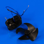 Мотор 12W F61-10G вентилятора с крыльчаткой D=100мм для холодильника Whirlpool 481936170011, оригинал (481936170011)