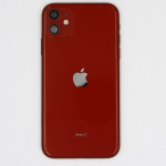 Задняя панель корпуса Apple iPhone 11, Red, в сборе с камерами, батареей и шлейфами, оригинал
