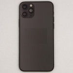 Задняя панель корпуса Apple iPhone 11 Pro, Black в сборе с боковыми кнопками и шлейфами, оригинал