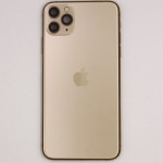 Задняя панель корпуса Apple iPhone 11 Pro Max, Gold, в сборе с шлейфами и боковыми кнопками, оригинал