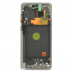 Дисплей Samsung N770 Galaxy Note 10 Lite, Aura Glow/ Silver | с сенсорным экраном и рамкой, оригинал (GH82-22055B)