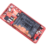 Дисплей Huawei P30 Pro (VOG-L29), Amber Sunrise | в сборе с сенсором (тачскрин), аккумулятором, динамиком, вибро и сканером отпечатка пальца, оригинал (02352PGK)