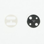 Стекло камеры Xiaomi Poco F2 Pro, черное, без рамки, M2004J11G