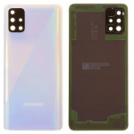 Задняя панель корпуса Samsung A515F /  DS Galaxy A51, белый, со стеклом камеры