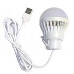 Светодиодная лампа E27, 5-1, с кабелем USB 5 Вт 1,2 м