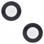 Стекло камеры Apple iPhone 14, черное, без рамки, комплект 2 шт.