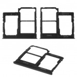 Держатель SIM-карты Samsung A415 Galaxy A41,  черный,  c держателем MMC,  dual SIM,  prism crush black