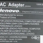 Блок питания LENOVO 135W 45N0059 20V, 6.75A, РАЗЪЕМ 7.9/ 5.5 (PIN INSIDE), 3-PIN, оригинал