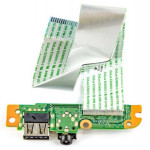 Плата с разъемами DA0U83TB6E0 для ноутбука HP Pavilion 15-f 15-n 15z-n 15t-n, (737043-001, 732077-001, 1xUSB, 1xAudio)
