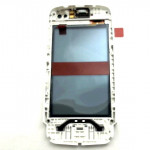 Сенсорная панель Nokia Asha 311 с корпусной рамкой Pearl White (for Sand White), оригинал (0258305)