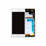 Дисплей Sony Xperia Z3 (D6603/  D6643/  D6653), White | в сборе с сенсорным экраном (тачскрин) и рамкой, оригинал (1290-6075)