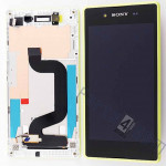 Дисплей Sony Xperia E3 (D2202/  dual D2212), Lime | в сборе с сенсорным экраном (тачскрин) и рамкой, оригинал (A/ 8CS-59080-0005)