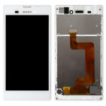 Дисплей Sony Xperia T3 (D5102/  D5103), White | в сборе с сенсорным экраном (тачскрин) и рамкой (F/ 191GUL0006A)