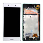 Дисплей Sony Xperia X F5122/  F5121, White | с сенсорным экраном (тачскрин) и рамкой, оригинал (1302-4795)