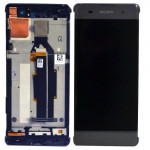 Дисплей Sony Xperia XA Dual F3112/  F3111/  F3113/  F3115, Black | в сборе с сенсорным экраном (тачскрин) и рамкой, оригинал (78PA3100090)