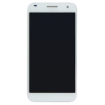 Дисплей Huawei Ascend G7 (G760-L01), Silver | в сборе с сенсорным экраном (тачскрин), слуховым динамиком, виброзвонком и батареей, оригинал (02350DCD)