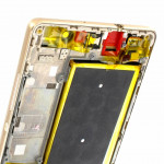 Дисплей Huawei P8 Lite (ALE-L21), Gold | в сборе с сенсорным экраном (тачскрин), слуховым динамиком, датчиком освещения, виброзвонком и батареей, оригинал (02351LKW)