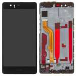 Дисплей Huawei P9 (EVA-L19), Titanium Grey | с сенсорным экраном (тачскрин) и рамкой (02350RPT)