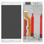 Дисплей Huawei P9 (EVA-L19), Mystic Silver | с сенсорным экраном (тачскрин) и рамкой (02350RRY)