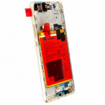 Дисплей Huawei P9 Lite (VNS-L21), Gold | в сборе с сенсорным экраном (тачскрин), слуховым динамиком, разъемом наушников, виброзвонком и батареей, оригинал (02350TMS)